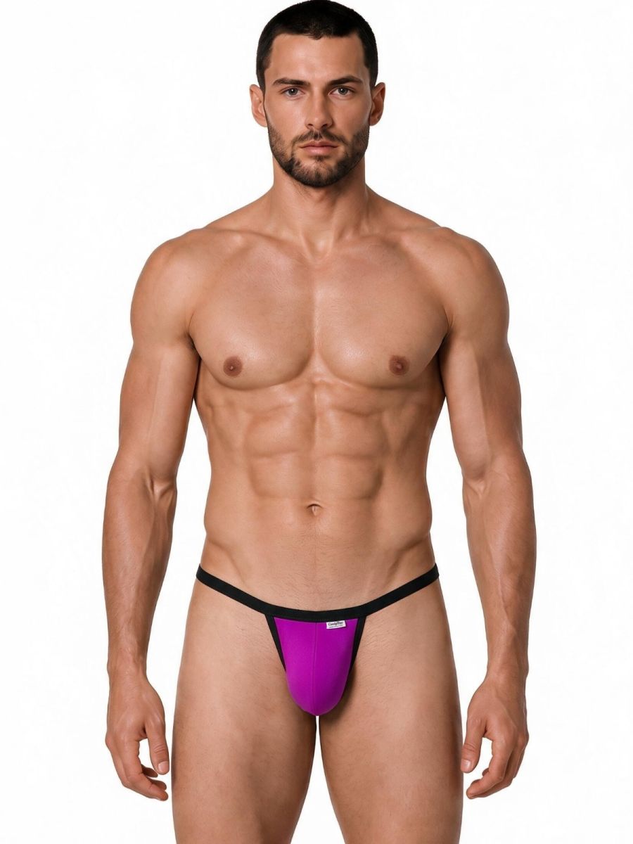 CandyMan Sleek Minimalist Men's Thong in Magenta – men's thongs