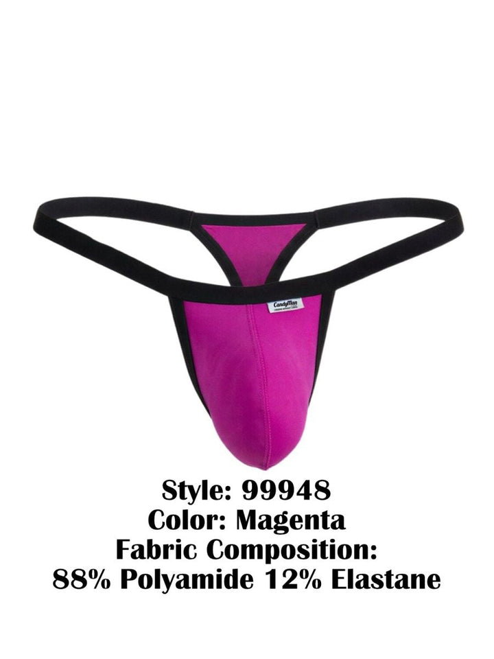 CandyMan Sleek Minimalist Men's Thong in Magenta – men's thongs