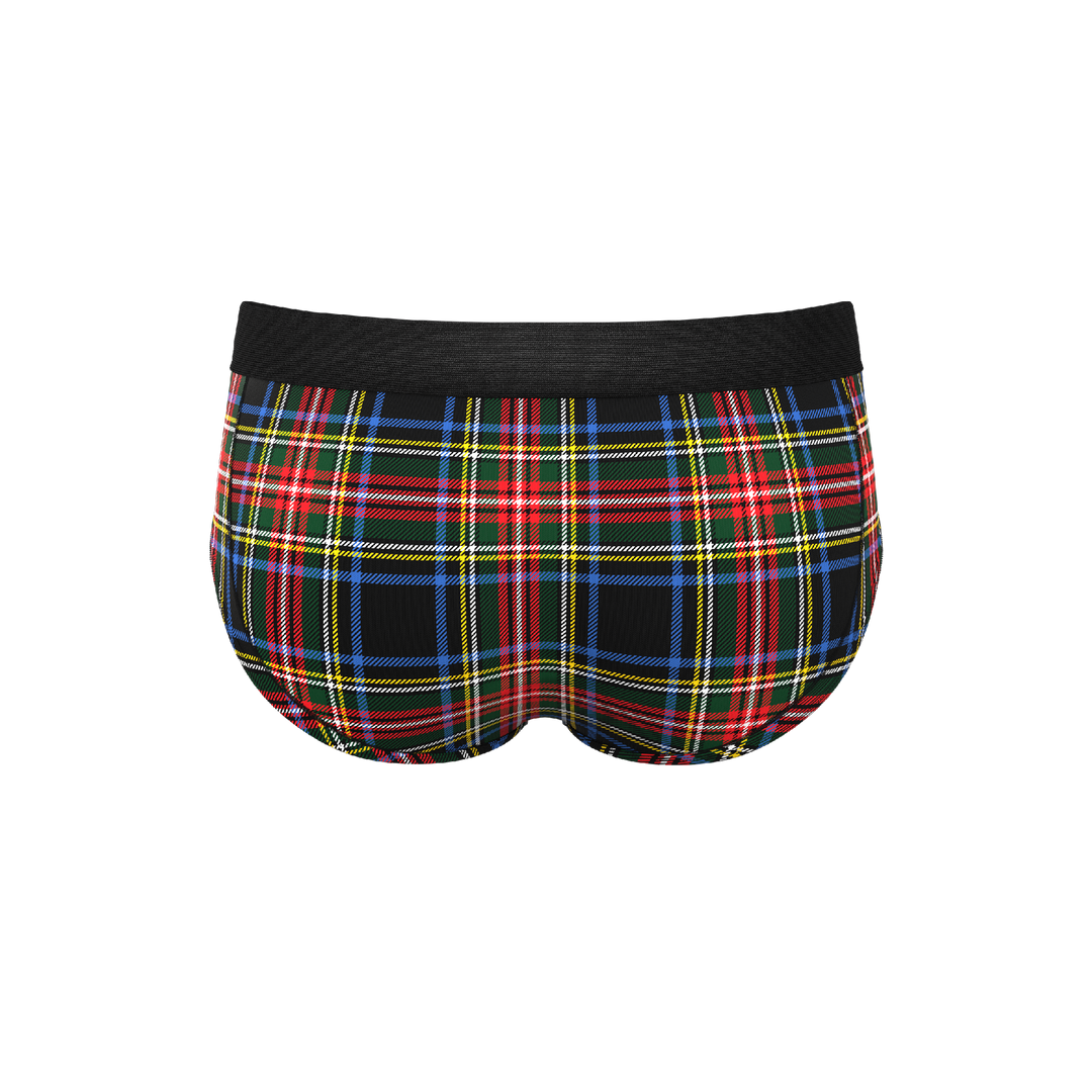 The Cappuccino Holiday Tartan Plaid Ball Hammock® Briefs - Shinesty Festive Underwear