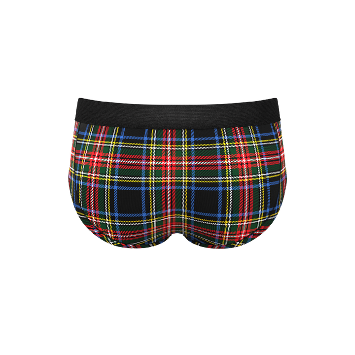 The Cappuccino Holiday Tartan Plaid Ball Hammock® Briefs - Shinesty Festive Underwear