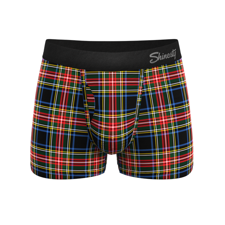 Shinesty "The Cappuccino" Holiday Plaid Ball Hammock® Pouch Trunks