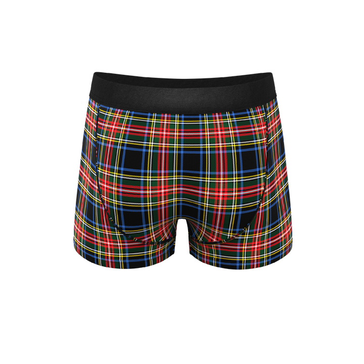 Shinesty "The Cappuccino" Holiday Plaid Ball Hammock® Pouch Trunks