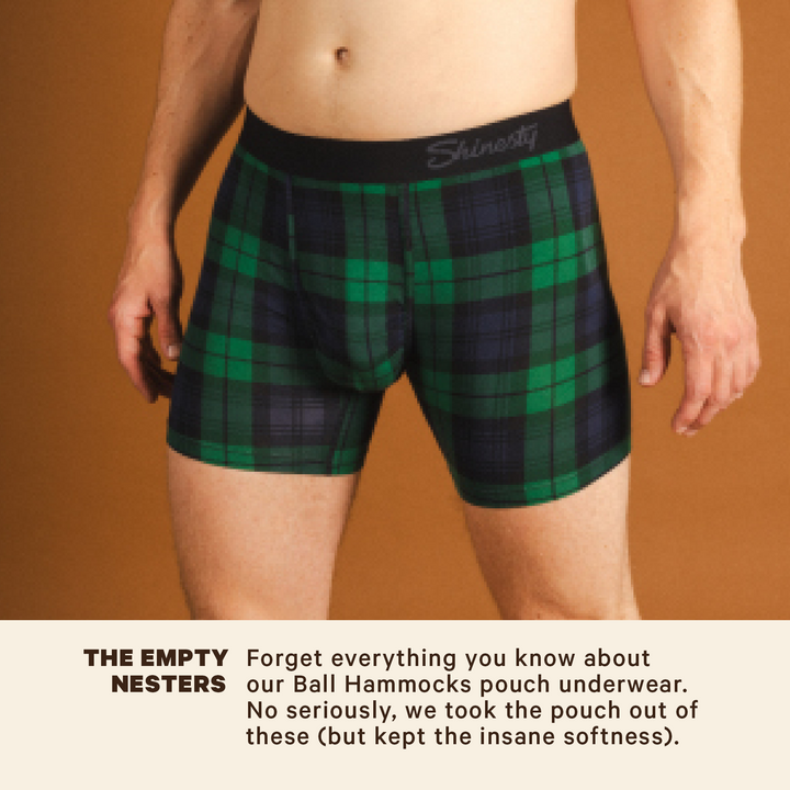 Shinesty "The Cappuccino" Holiday Tartan Plaid Loose Boxers for Men
