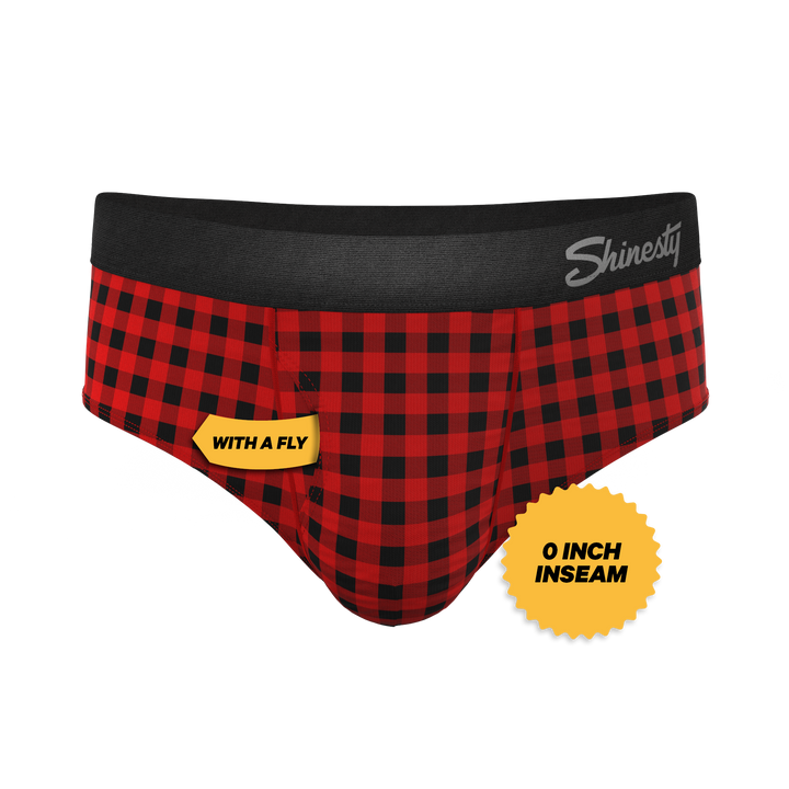 Shinesty "The Cardinal" Micro Buffalo Check Ball Hammock® Pouch Briefs