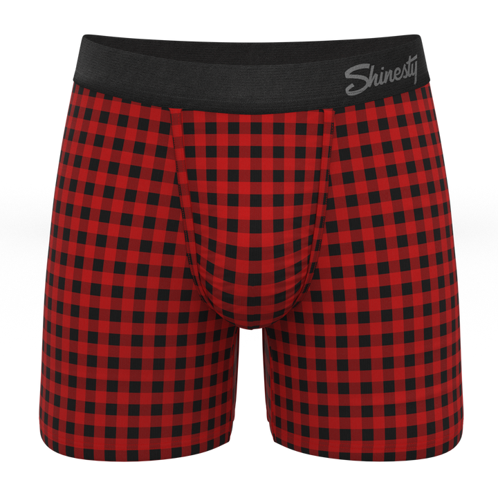 Shinesty "The Cardinal" Micro Buffalo Check Ball Hammock® Pouch Underwear