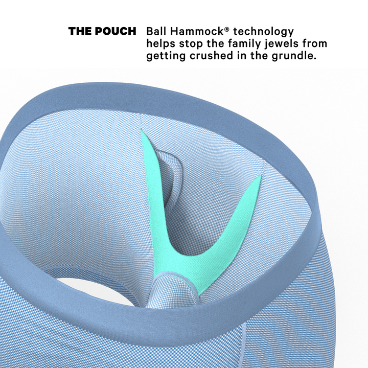 Chambray All Day: Blue Ball Hammock® Pouch Underwear with Fly