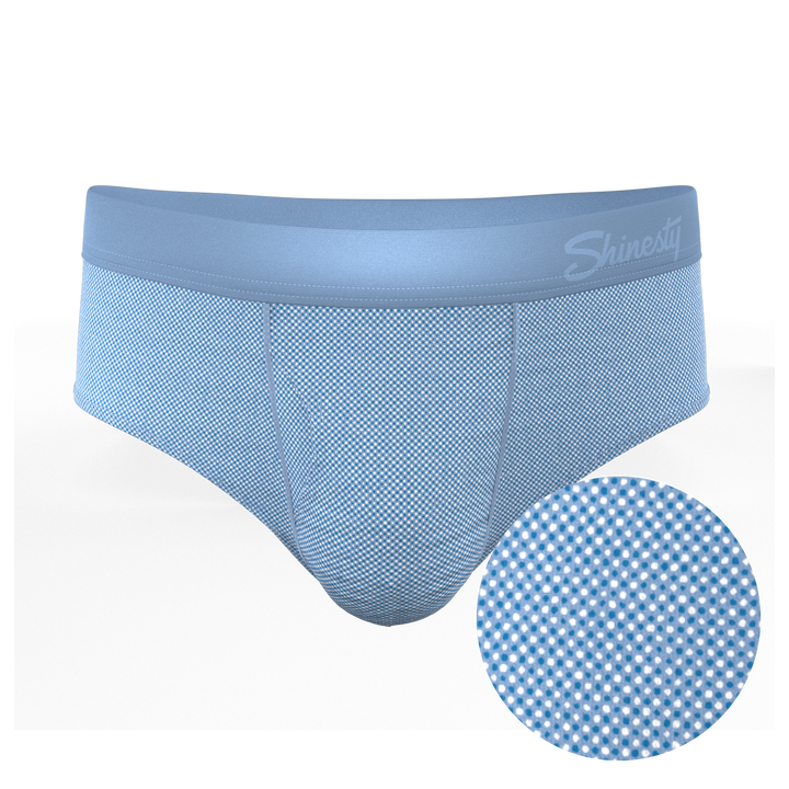 Shinesty Chambray All Day Blue Ball Hammock® Pouch Underwear Briefs