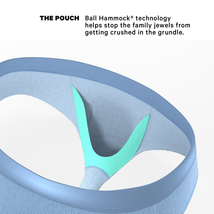 Shinesty Chambray All Day Blue Ball Hammock® Pouch Underwear Briefs