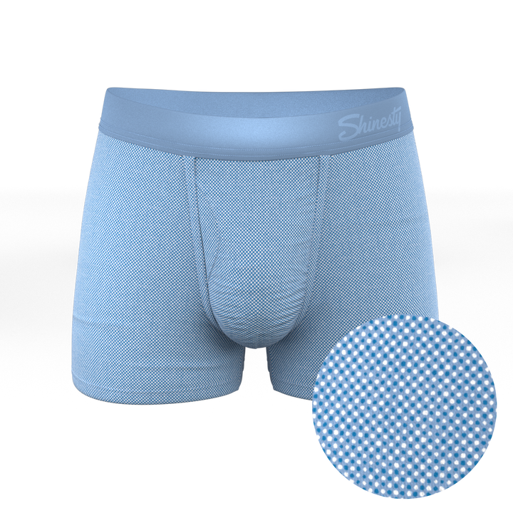 Shinesty Chambray All Day Blue Ball Hammock® Pouch Trunks Underwear