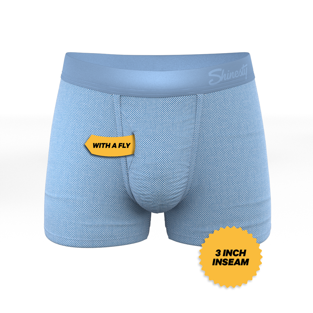 Shinesty Chambray All Day Blue Ball Hammock® Pouch Trunks Underwear