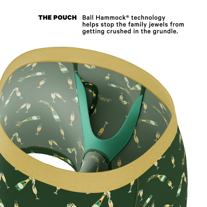 The Champagne Showers | New Years Ball Hammock® Pouch Underwear With Fly