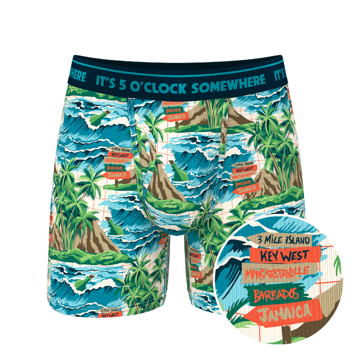 Shinesty x Margaritaville® The Changes In Latitudes Ball Hammock® Pouch Underwear with Fly