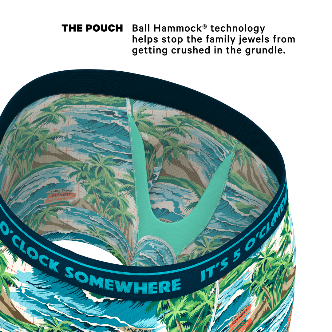 Shinesty x Margaritaville® The Changes In Latitudes Ball Hammock® Pouch Underwear with Fly
