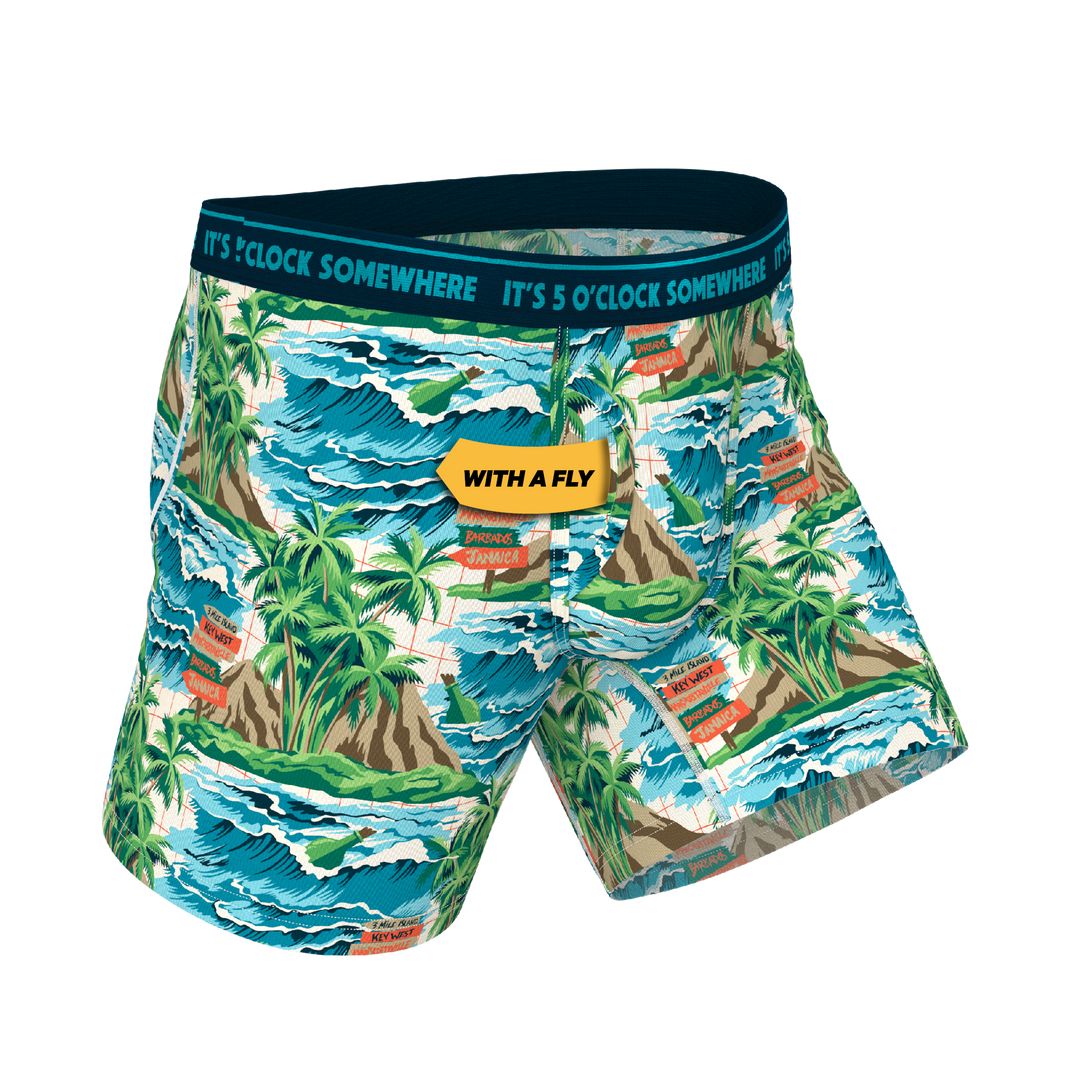 Shinesty x Margaritaville® The Changes In Latitudes Ball Hammock® Pouch Underwear with Fly