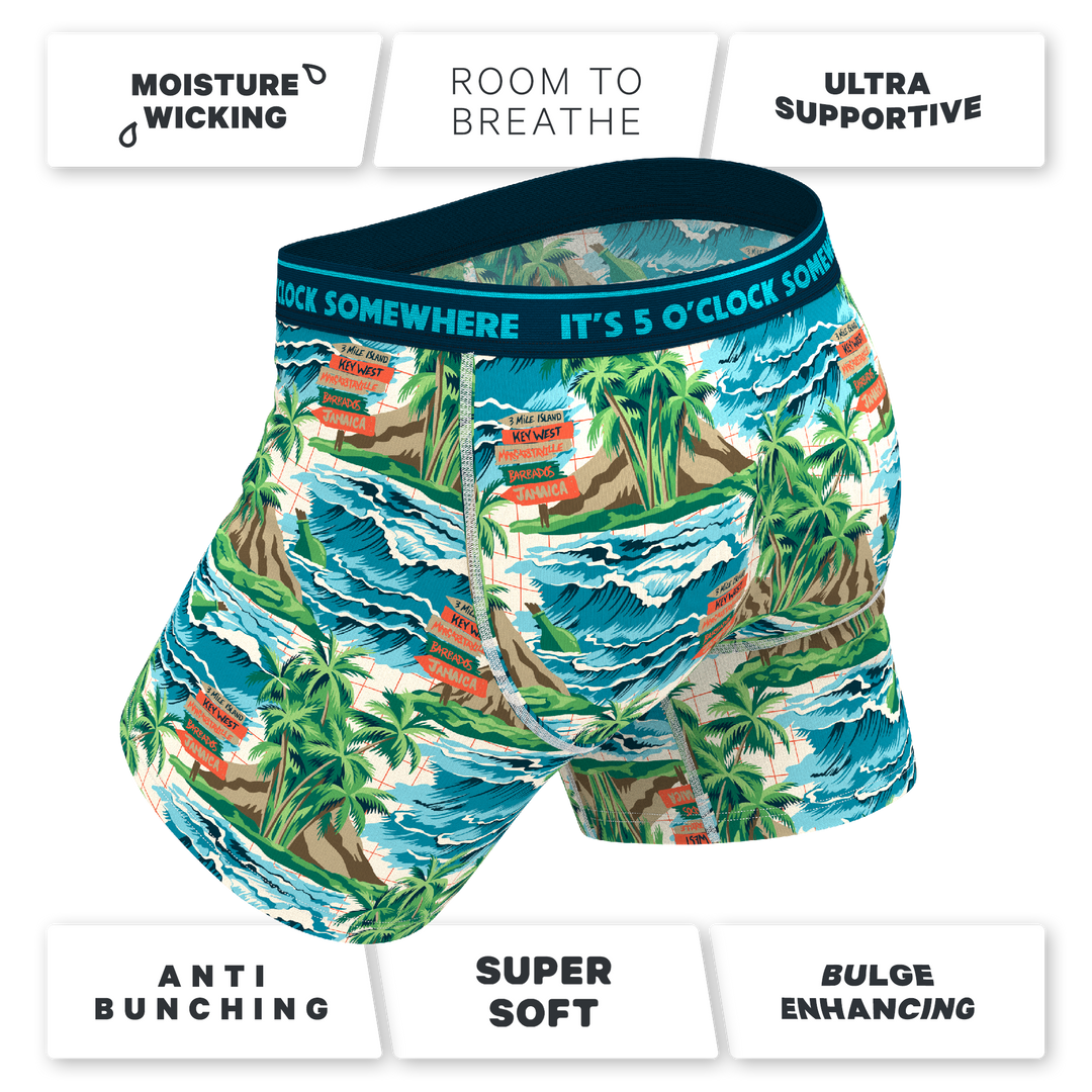 Shinesty x Margaritaville® The Changes In Latitudes Ball Hammock® Pouch Underwear with Fly