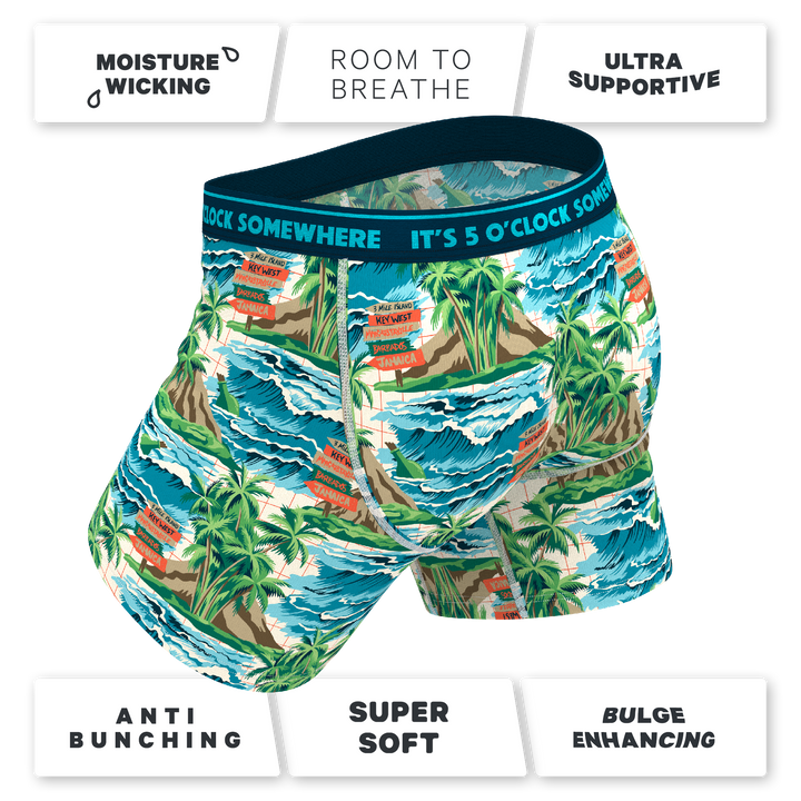 Shinesty x Margaritaville® The Changes In Latitudes Ball Hammock® Pouch Underwear with Fly