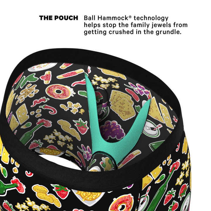 Shinesty "The Charcuterie" Charcuterie Board Ball Hammock® Pouch Boxer Briefs with Fly