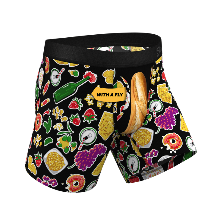 Shinesty "The Charcuterie" Charcuterie Board Ball Hammock® Pouch Boxer Briefs with Fly