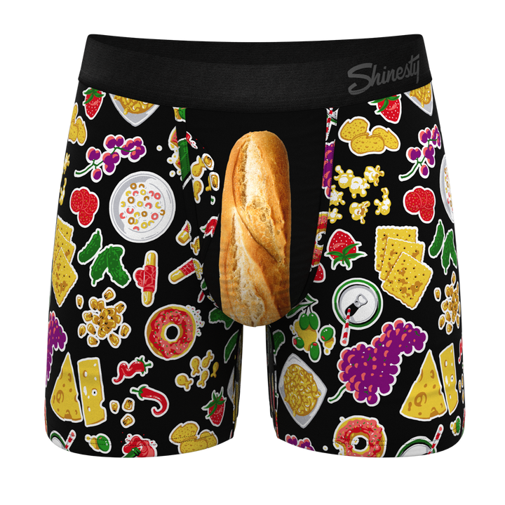 Shinesty "The Charcuterie" Charcuterie Board Ball Hammock® Pouch Boxer Briefs with Fly