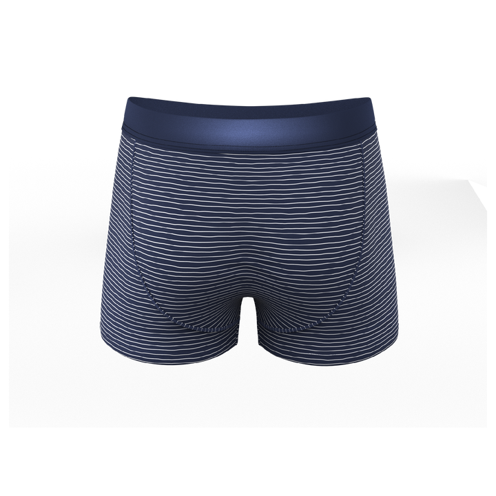 Shinesty "The Cheek Streak" White Stripe Ball Hammock® Pouch Trunks Underwear