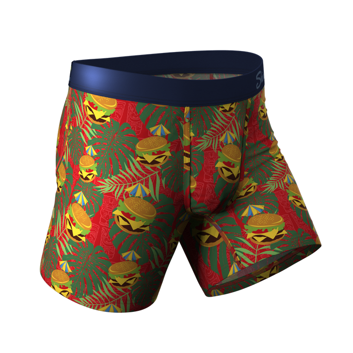 Shinesty Cheeseburger In Paradise Margaritaville Ball Hammock pouch underwear – tropical boxer briefs
