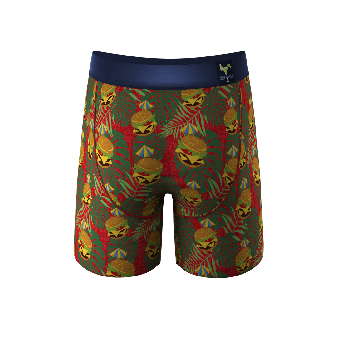 Shinesty Cheeseburger In Paradise Margaritaville Ball Hammock pouch underwear – tropical boxer briefs