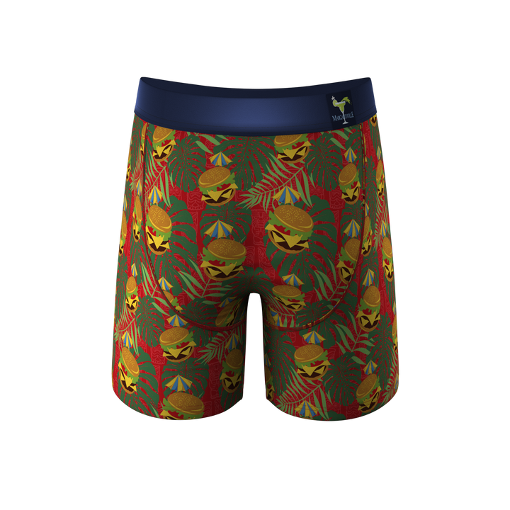 Shinesty Cheeseburger In Paradise Margaritaville Ball Hammock pouch underwear – tropical boxer briefs