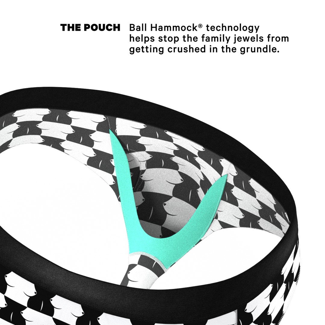 The Chest Mate | Checkered Ball Hammock® Pouch Underwear Briefs