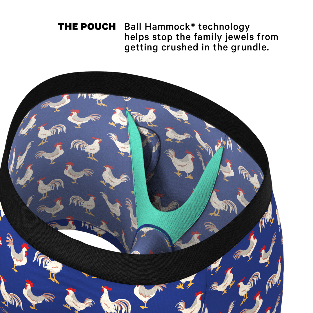 Shinesty The Chicken Came First Rooster Ball Hammock® Pouch Underwear with Fly
