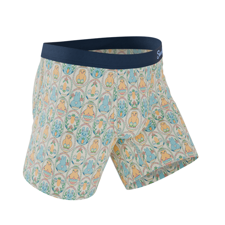 Shinesty "The Chicks Dig It" Men's Ball Hammock® Pouch Underwear – Pastel Easter Chick Print