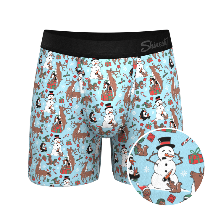 The Christmas Key Party Underwear | Humorous Holiday Ball Hammock® Pouch Boxers