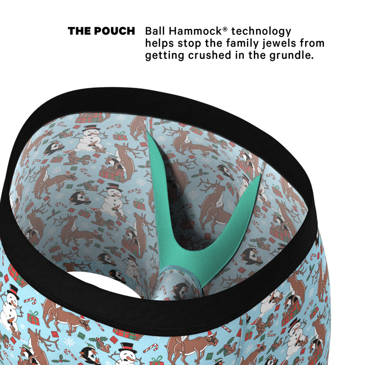 The Christmas Key Party Underwear | Humorous Holiday Ball Hammock® Pouch Boxers