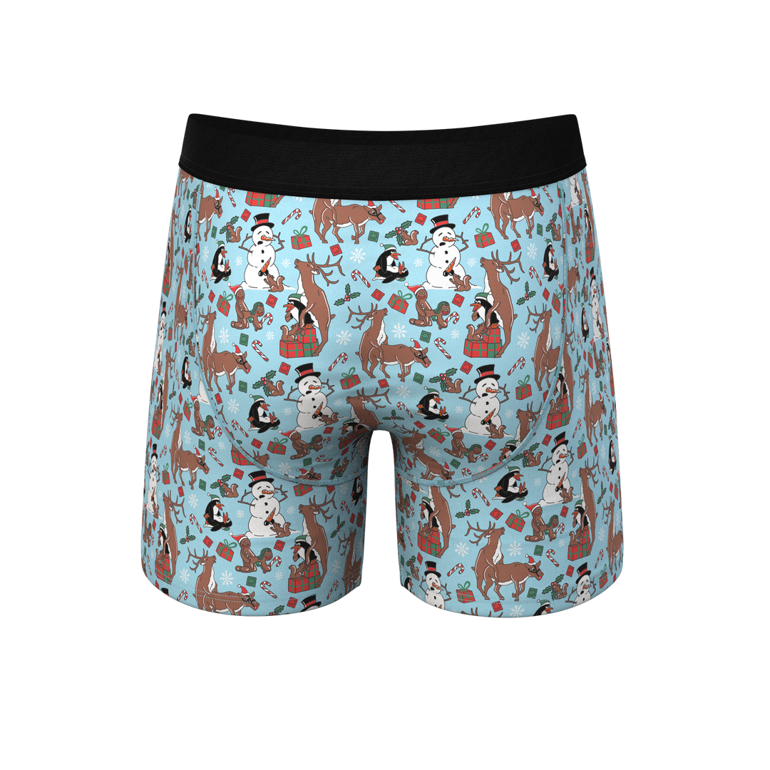 The Christmas Key Party Underwear | Humorous Holiday Ball Hammock® Pouch Boxers