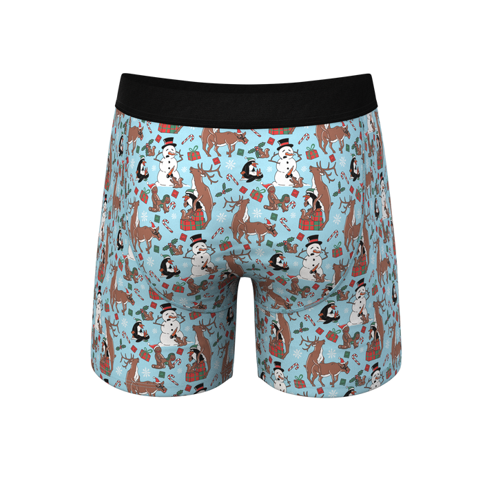 The Christmas Key Party Underwear | Humorous Holiday Ball Hammock® Pouch Boxers