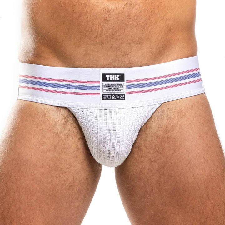 THK White Classic Jock - Retro Men’s Athletic Jockstrap