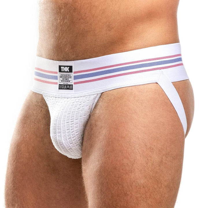 THK White Classic Jock - Retro Men’s Athletic Jockstrap
