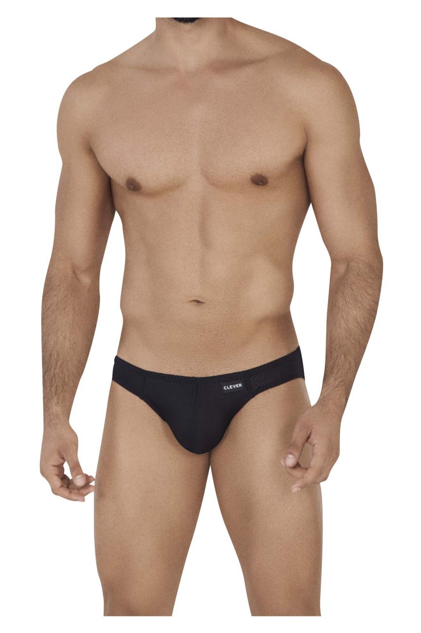 Clever Moda -1 Kroma Men's Bikini Brief in Black – men's briefs