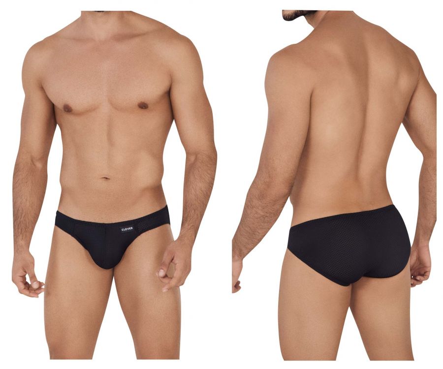 Clever Moda -1 Kroma Men's Bikini Brief in Black – men's briefs