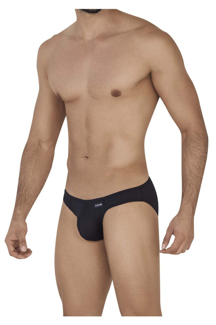 Clever Moda -1 Kroma Men's Bikini Brief in Black – men's briefs