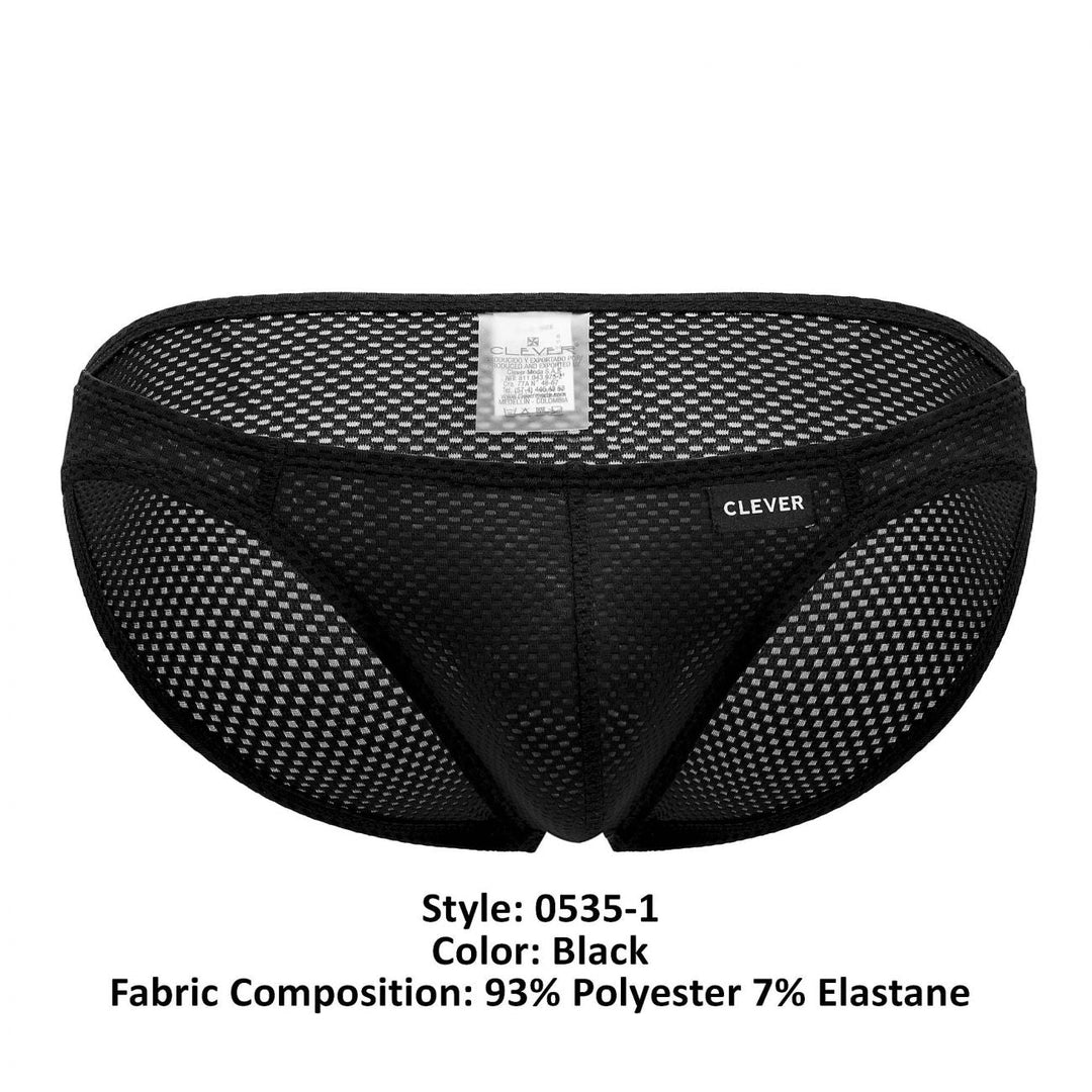 Clever Moda -1 Kroma Men's Bikini Brief in Black – men's briefs