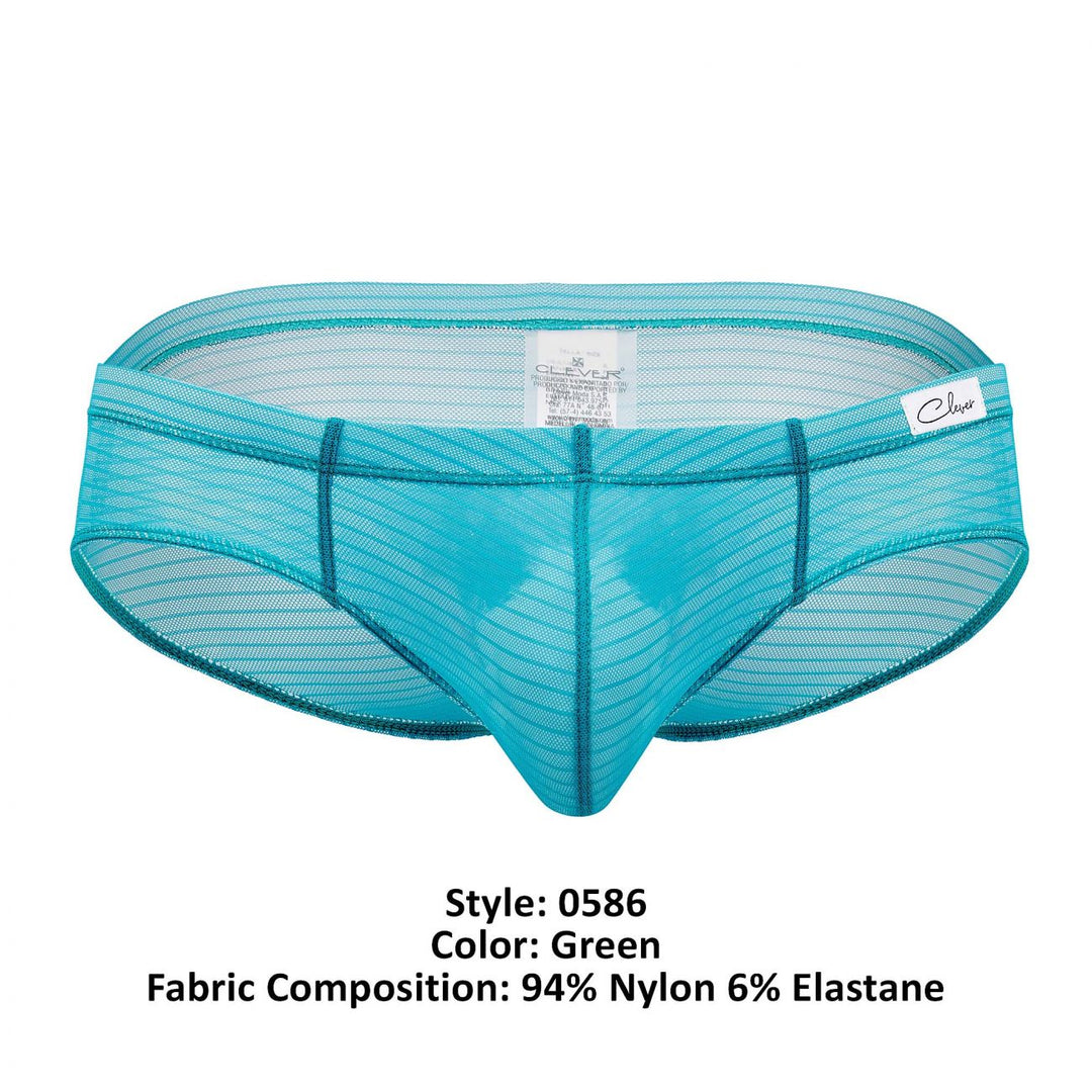 Clever men's green Taboo briefs – silky microfiber second-skin underwear