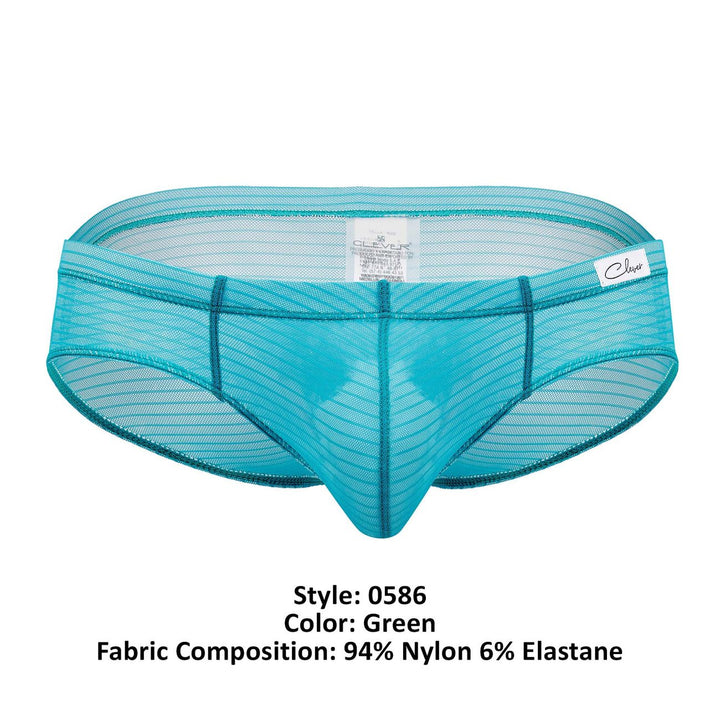 Clever men's green Taboo briefs – silky microfiber second-skin underwear