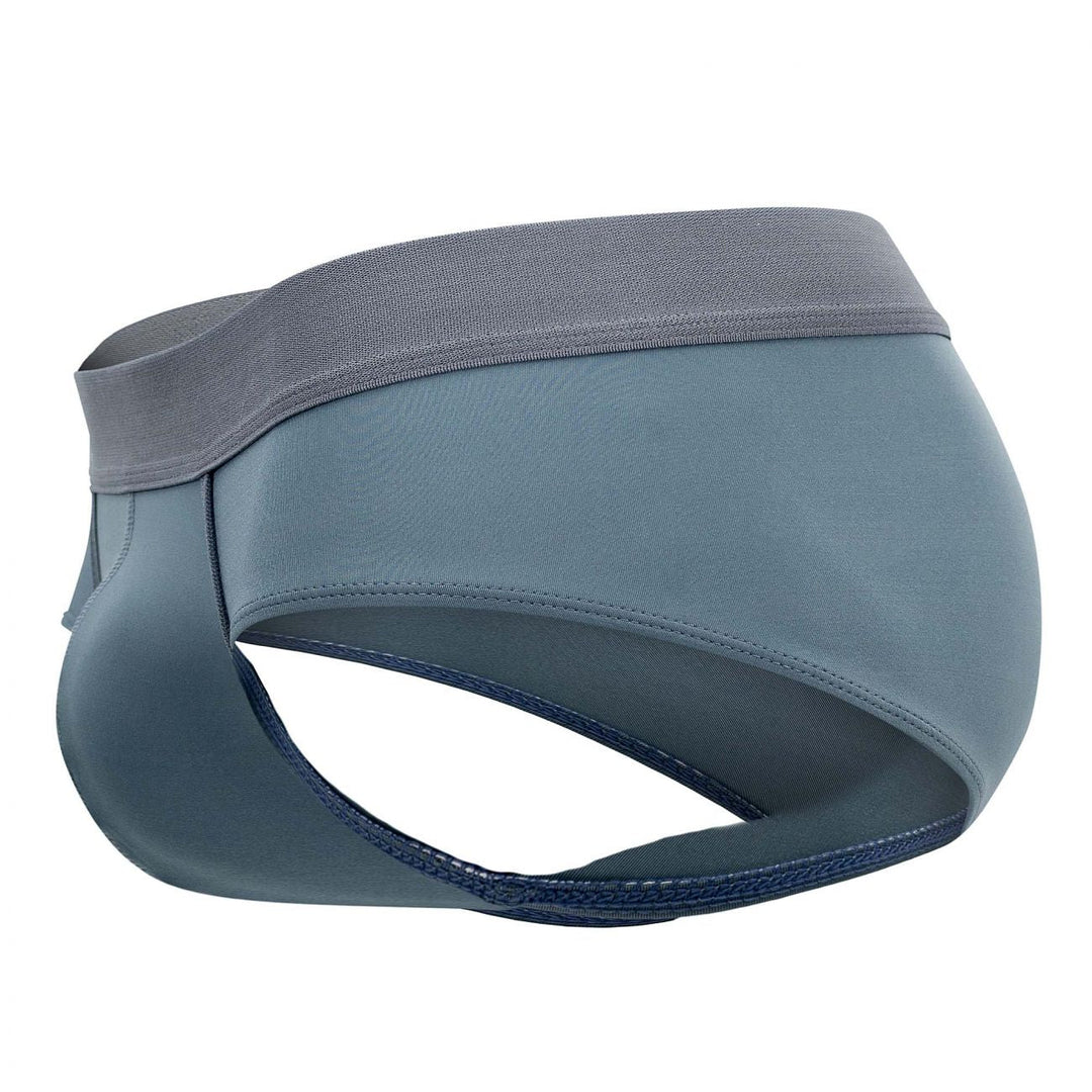 Clever men's gray Lighting briefs – silky nylon microfiber full coverage underwear