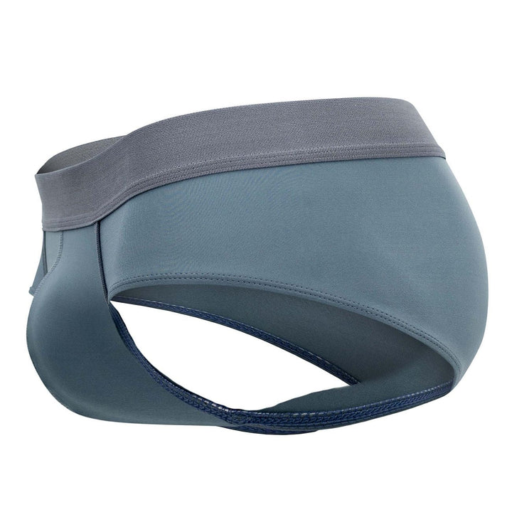 Clever men's gray Lighting briefs – silky nylon microfiber full coverage underwear