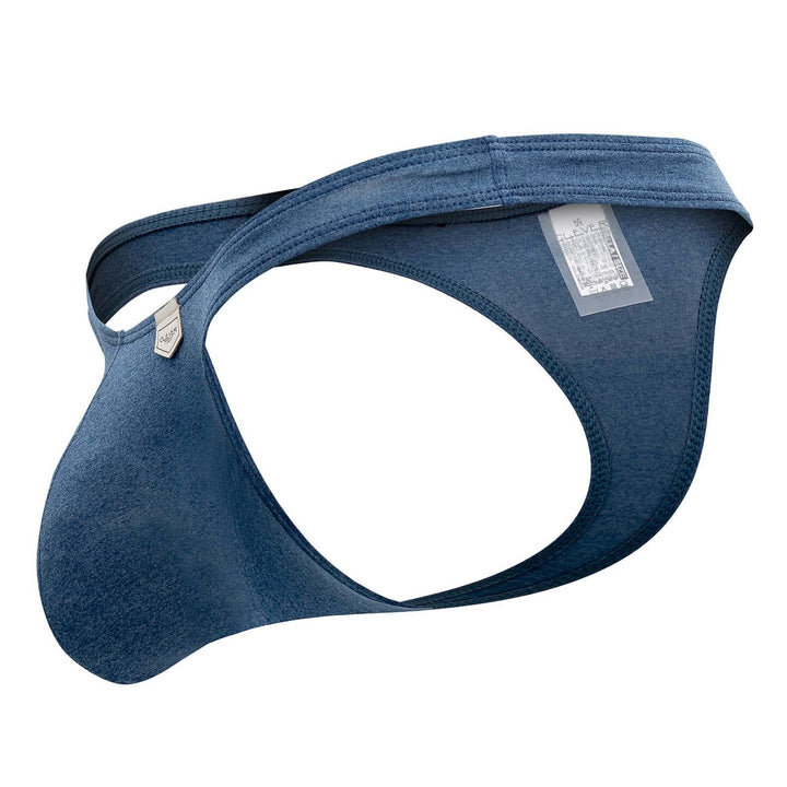 Clever men's blue Set thong – silky microfiber minimal coverage underwear