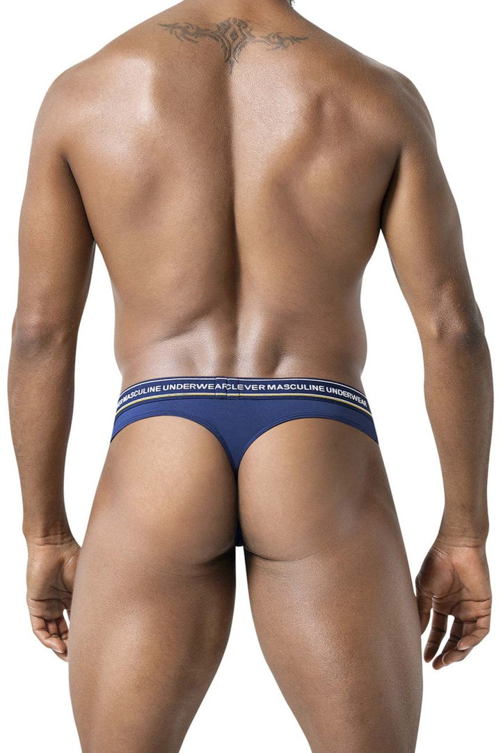 Clever Moda 100010 3PK Australian Latin Thongs in Blue/Petrol/Green – men's thongs