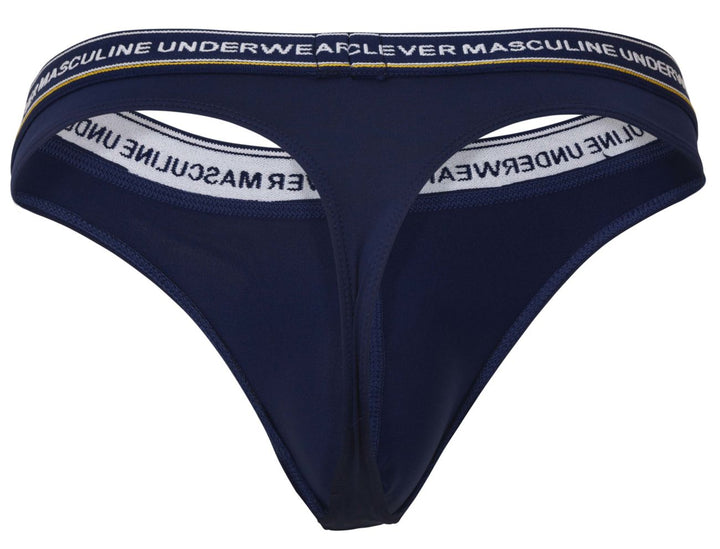 Clever Moda 100010 3PK Australian Latin Thongs in Blue/Petrol/Green – men's thongs