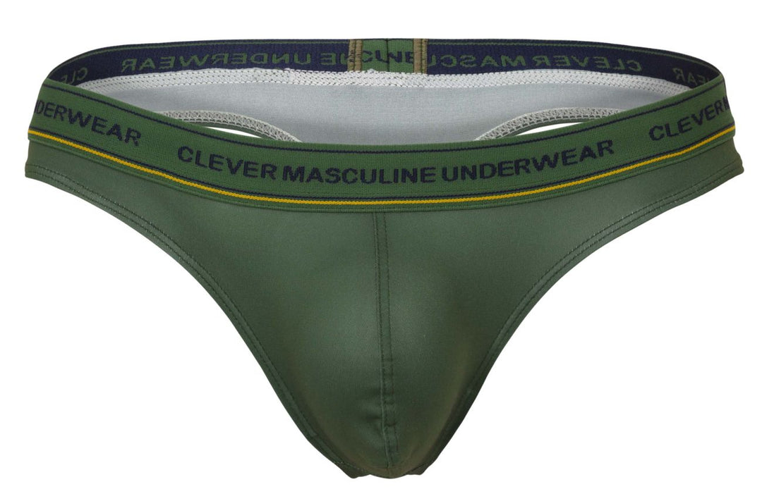 Clever Moda 100010 3PK Australian Latin Thongs in Blue/Petrol/Green – men's thongs