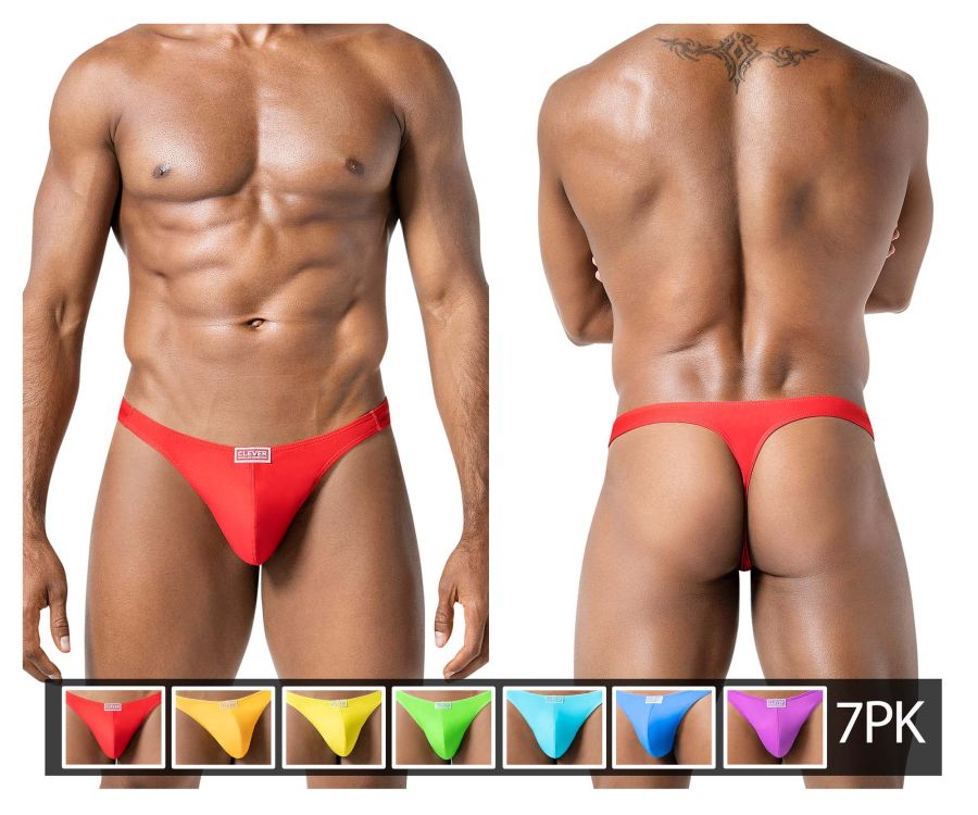 Clever Moda 7PK Pride Thongs in Multi-Colored – men's thongs