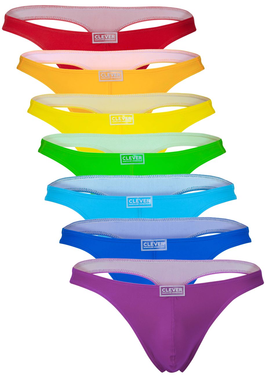 Clever Moda 7PK Pride Thongs in Multi-Colored – men's thongs